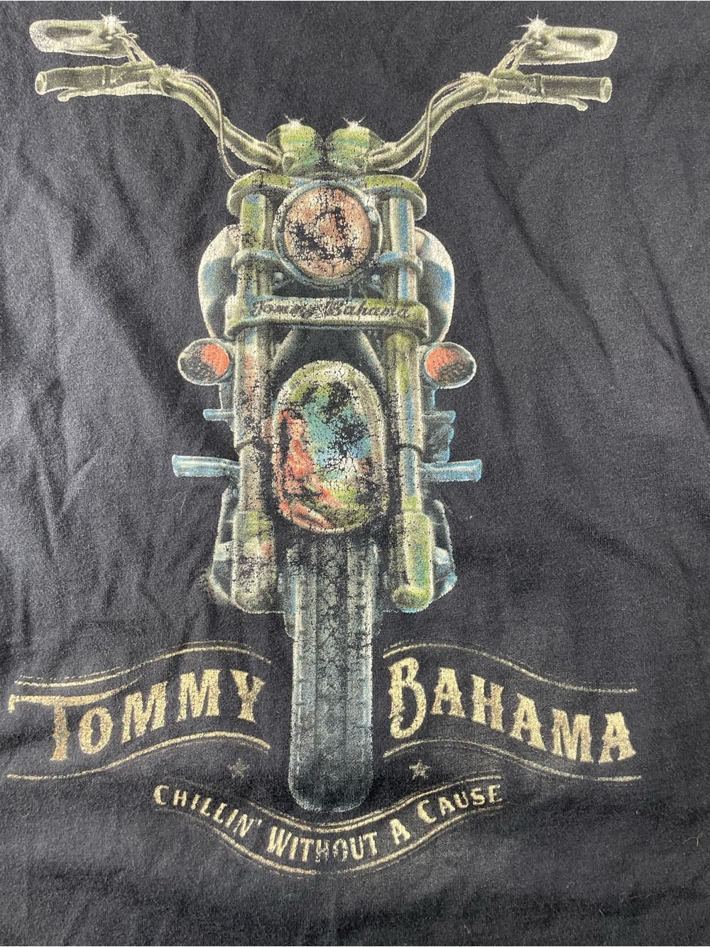 Tommy Bahama Motorcycle Black Tee